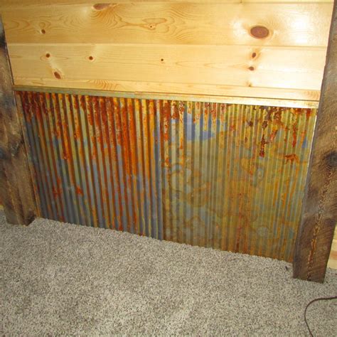 rustic corrugated metal siding panel